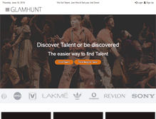 Tablet Screenshot of glamhunt.com
